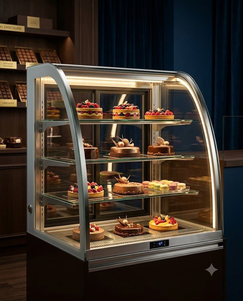 弧形系列展示柜 — PEZO 台式及弧形展示柜 cake display cabinet