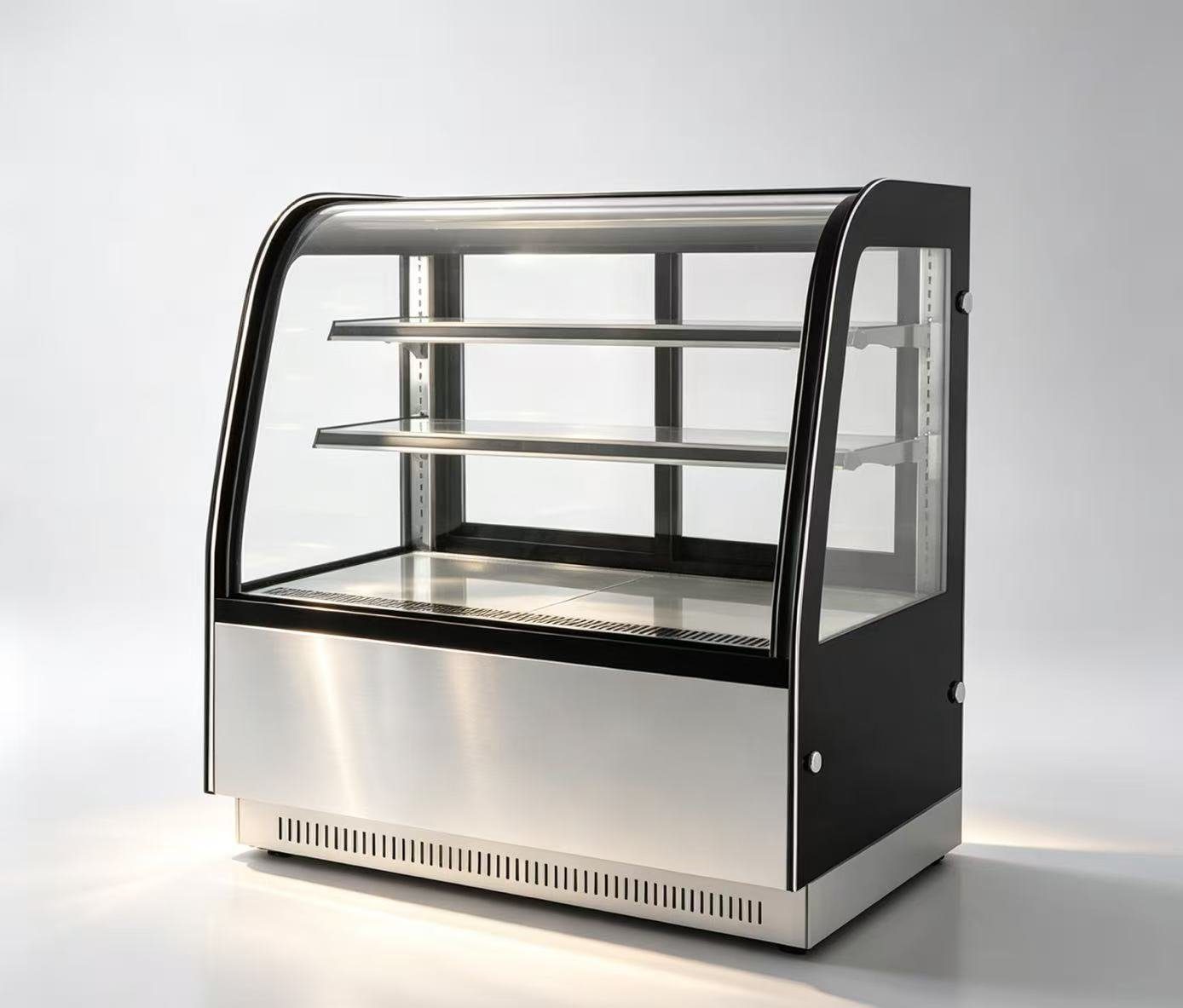 弧形玻璃沉台立式展示柜 — 两层 — PEZO 立式蛋糕展示柜 cake display cabinet